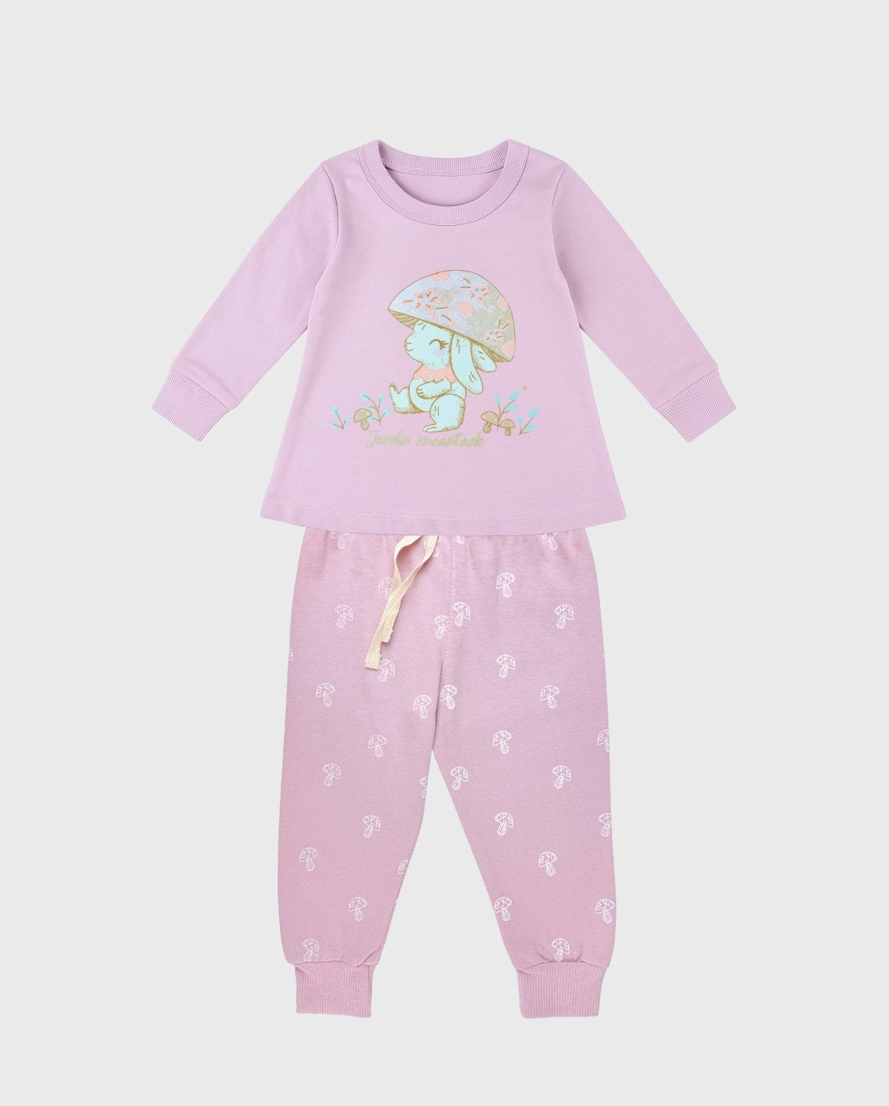 Pijama Manga Larga Conejo Hondos Lila