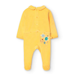 Pijama Flores Amarillo Boboli diseño