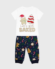 Pijama Estampado Galleta Azul