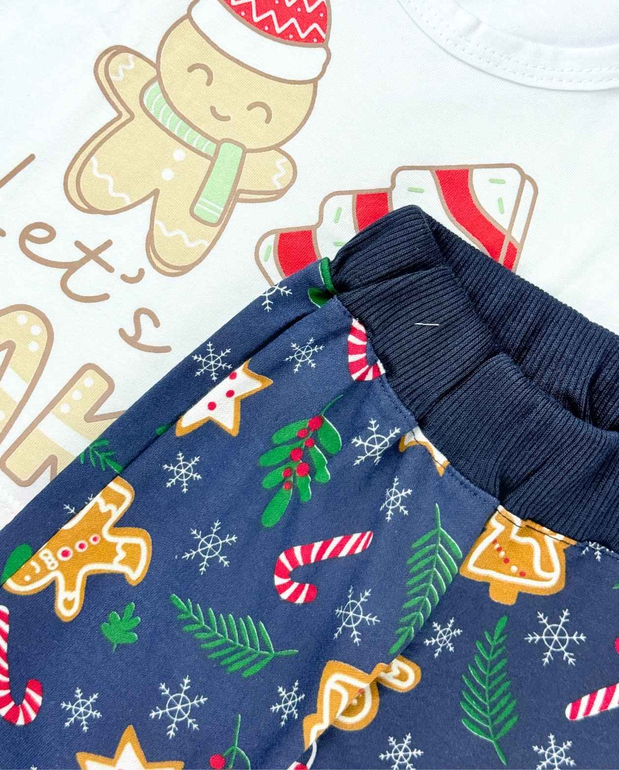 Pijama Estampado Galleta Azul Niños
