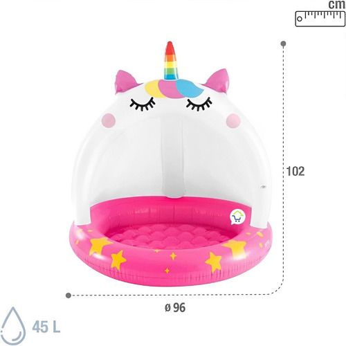 Piscina Inflable Con Techo Unicornio medidas