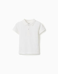 Polo Básico Para Bebe Blanco Zippy