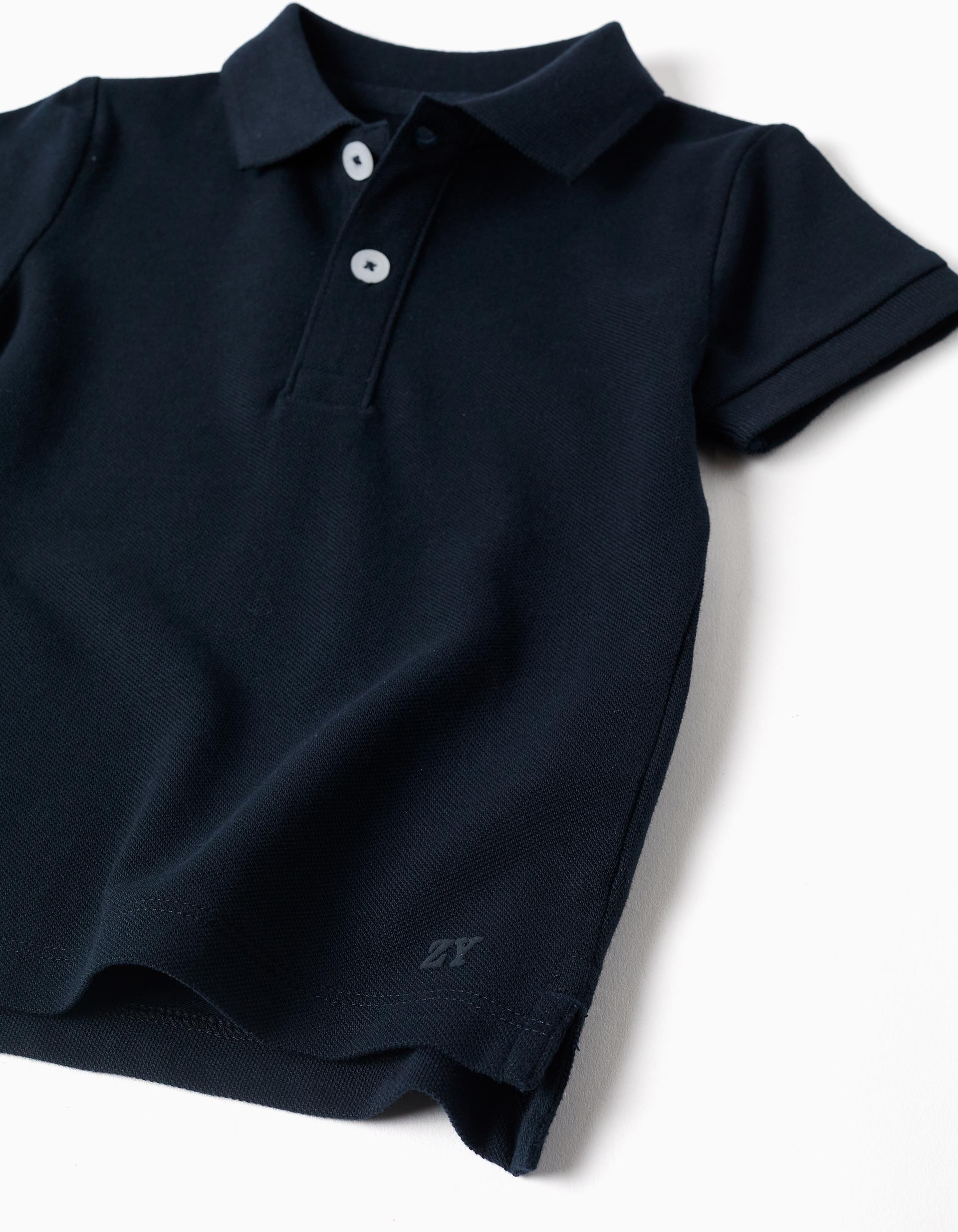 Polo Básico Para Bebe Navy Zippy detalle