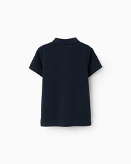 Polo Clásico Para Niño Azul Oscuro Zippy diseño