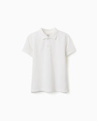 Polo Clásico Para Niño Blanco Zippy