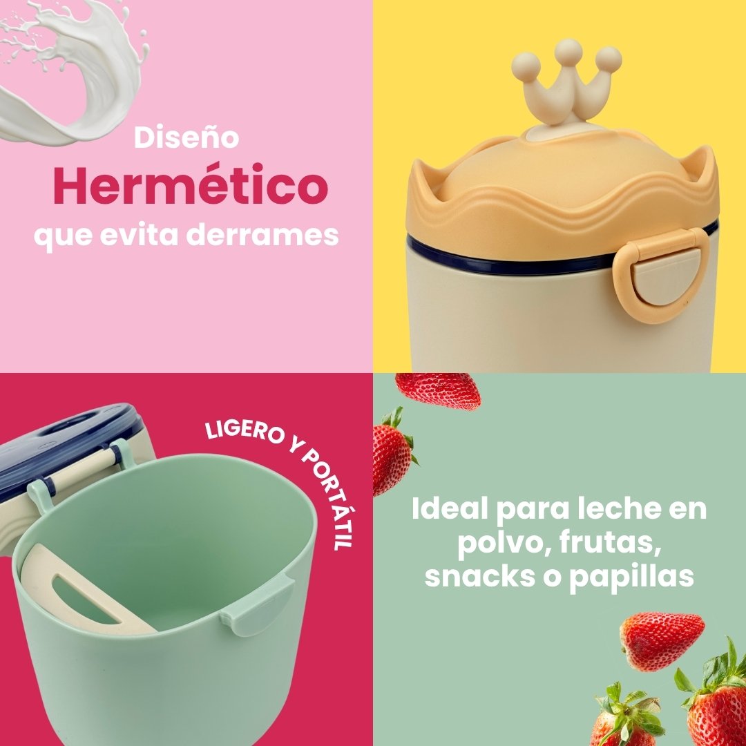 Porta Leche y Alimentos Corona Bebe