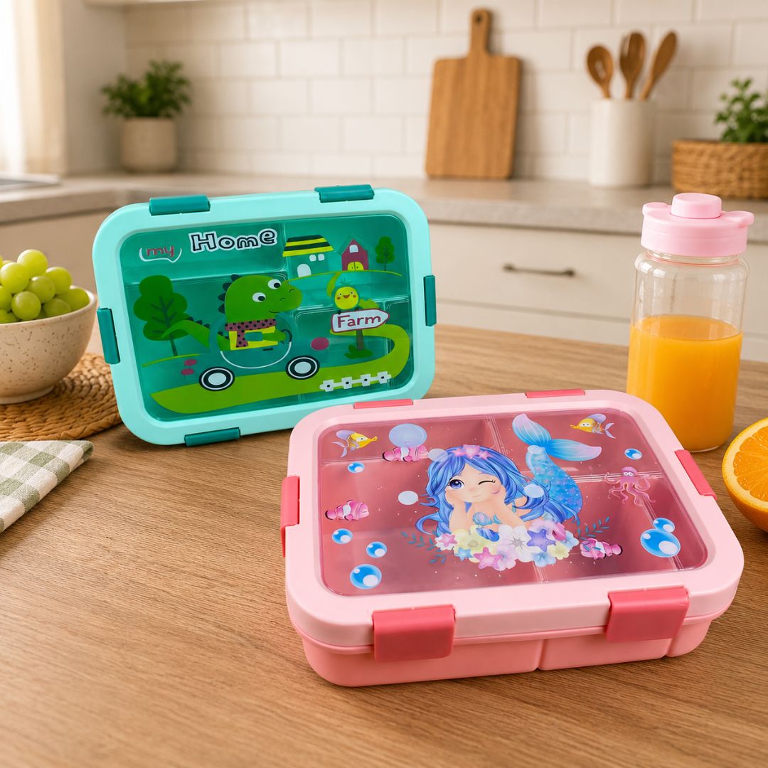 Porta Comida Con Compartimientos estilo