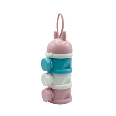 Porta Leche 3 Compartimientos Conejo rosa