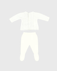 Primer Dia Tricot Puntos Blanco Martin Aranda Bebe