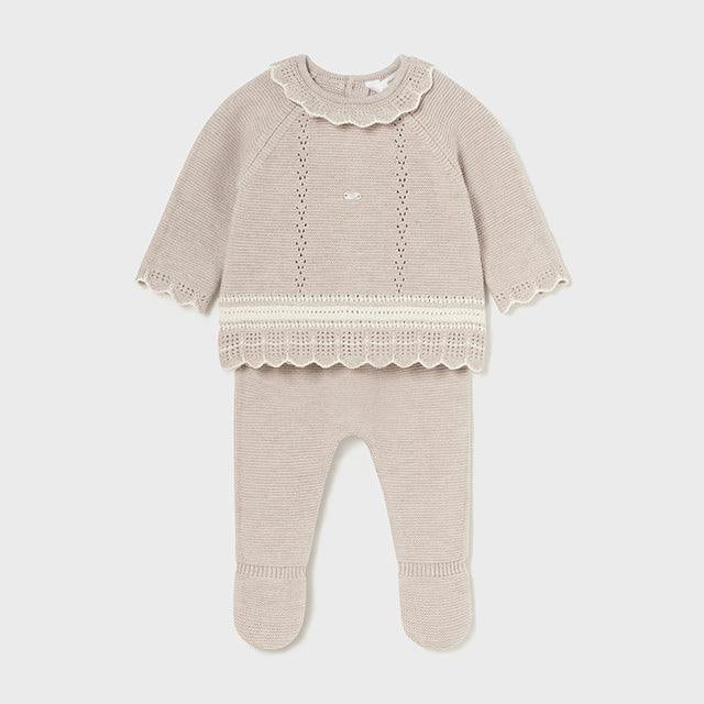 Primer Dia Tejido Cuello Beige Mayoral