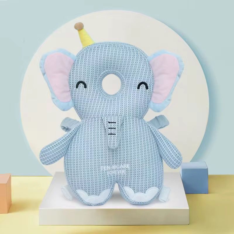 Protector De Cabeza Y Espalda Animales azul