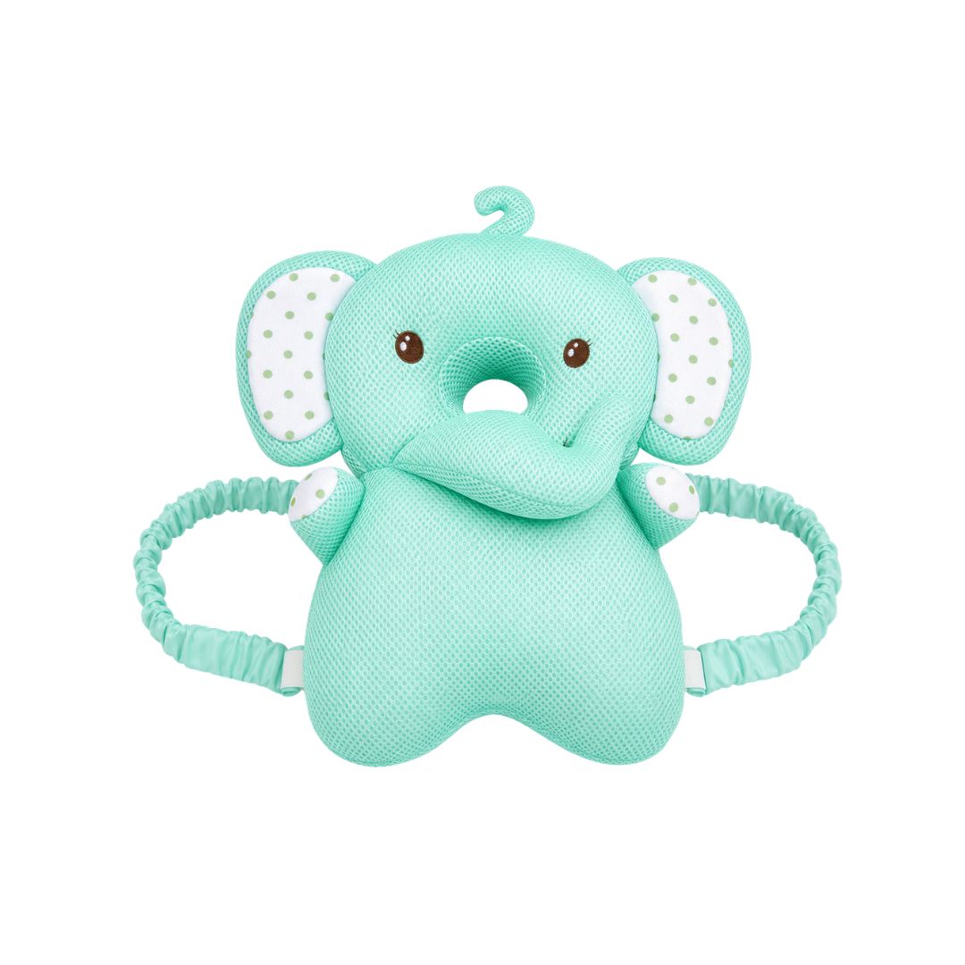 Protector De Cabeza Y Espalda Malla Animales verde