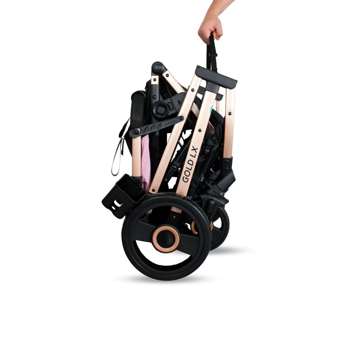 Coche Moisés Con Porta Bebé Gold LX Verde Bebesit Compacto