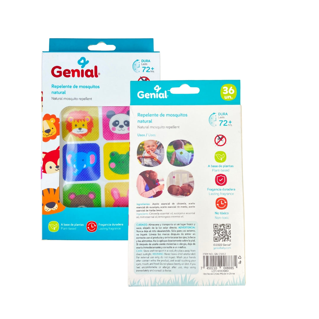 Sticker Repelente Antimosquito Animales Genial Uso