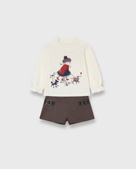 Conjunto Short y Blusa Detalle Rojo Boboli