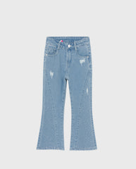 Pantalón Bota Ancha Denim Brillos