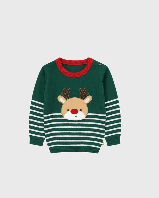 Saco Tricot Rayas Reno Verde