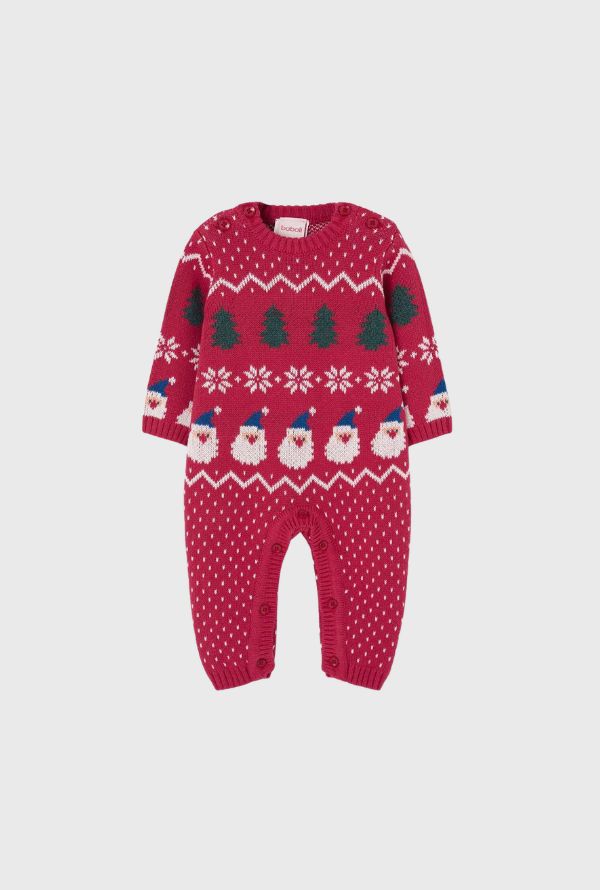 Pijama Enteriza Tejido Navidad Rojo Boboli