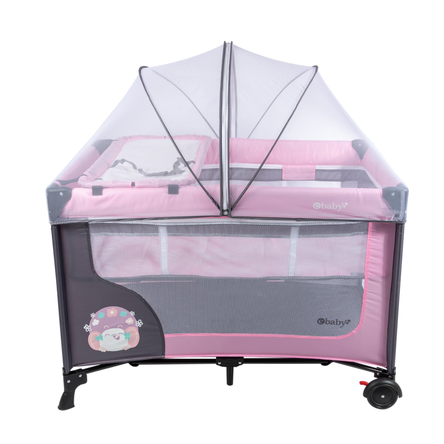 Cuna Corral Happy Dream Rosa Ebaby®