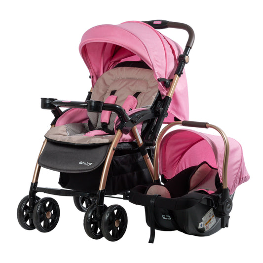 Coche Travel System Braviar Rosa EB1092-1 Ebaby®