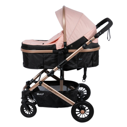 Coche Moisés Confort Rosa Ebaby®