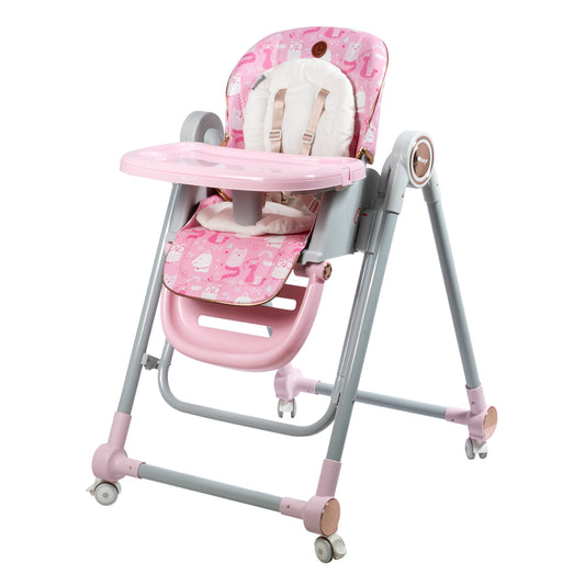 Silla Comedor Mecedora Gravy Rosa Llamas Ebaby®