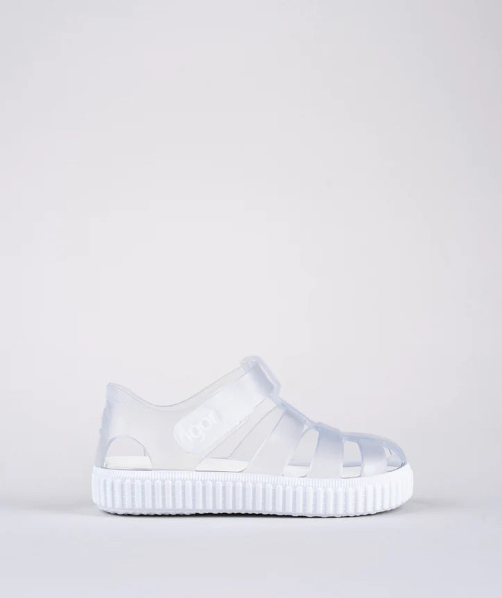 Sandalias Nico Cristal Blanco Igor Diseño