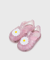 Sandalias Tobby Gloss Flor Glitter Rosa Igor Diseño