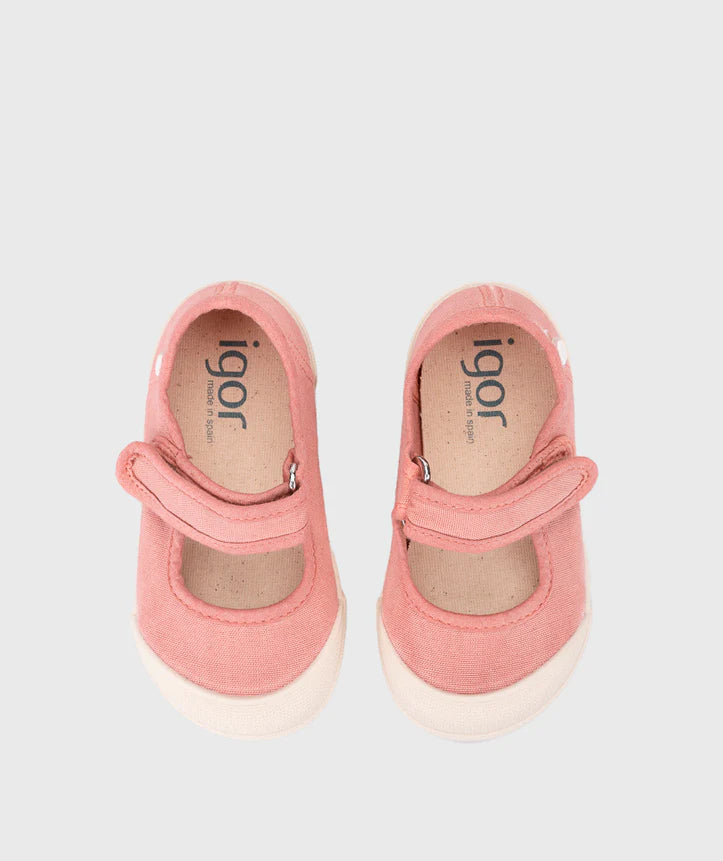 Tenis Lona Mercedes Nuevo Rosa Igor color 