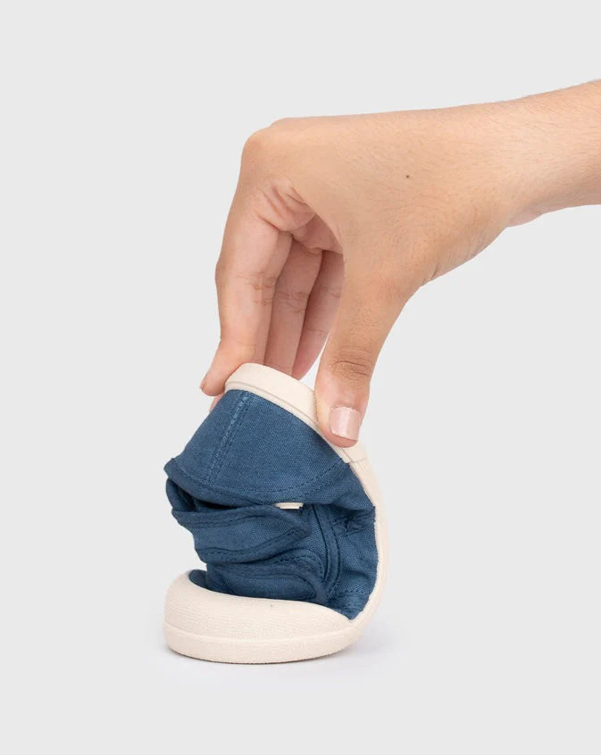 Tenis Lona Velcro Marino Navy Igor Suela