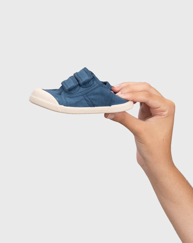 Tenis Lona Velcro Marino Navy Igor