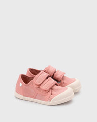 Tenis Lona Velcro Nuevo Rosa Igor