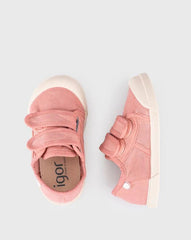 Tenis Lona Velcro Nuevo Rosa Igor Diseño