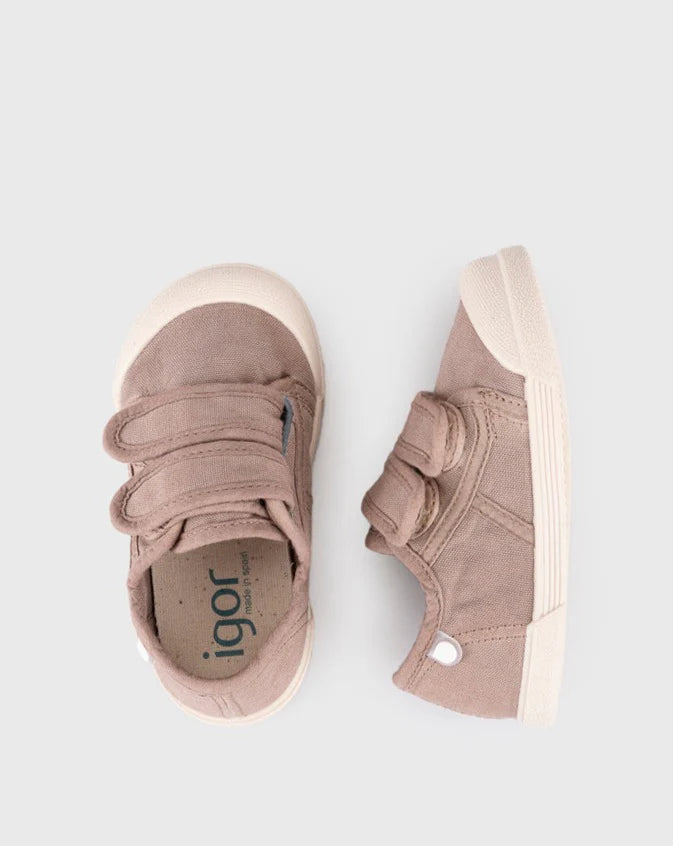 Tenis Lona V Velcro Cacao Igor Estilo