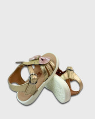 Sandalias Detalle Conejo Dorado Detalle