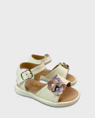 Sandalias Flores Blanco