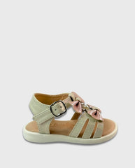 Sandalias Moños Tornasol Beige Moda