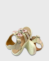 Sandalias Moños Tornasol Beige Girl