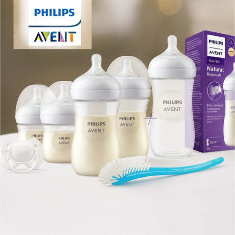 Set de Regalo Recién Nacido Teteros 3.0 Transparentes + Tetero Natural Response 11oz