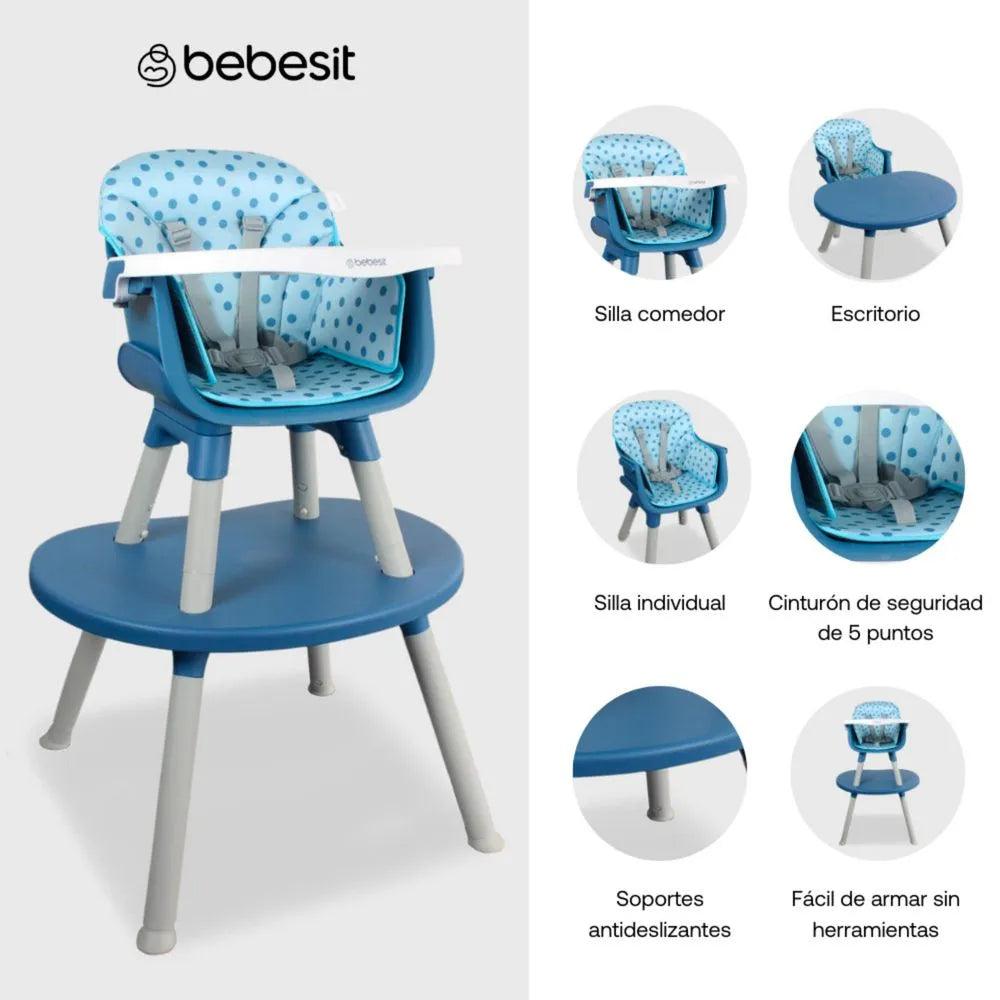 Comedor Para Bebé 3 en 1 Baby Desk Azul Bebesit