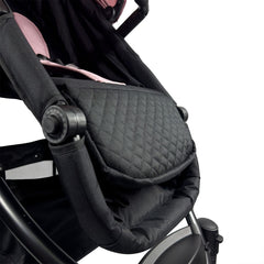 Coche Moisés Con Porta Bebé  Prima Rosado Bebesit Detalle