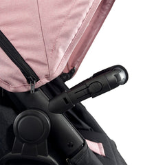 Coche Moisés Con Porta Bebé  Prima Rosado Bebesit 