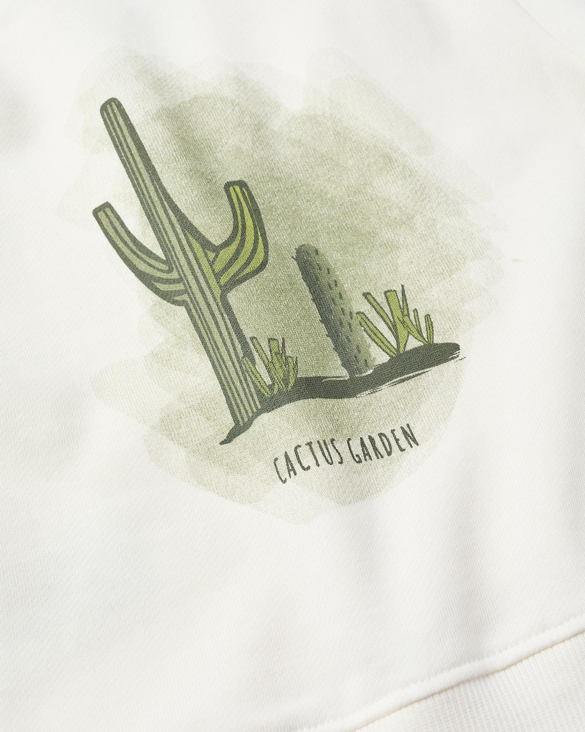 Saco Con Capota Estampado Cactus Beige Zippy diseño