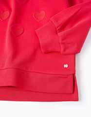 Saco Corazones Rojo Zippy detalle