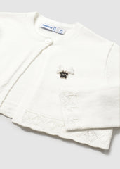 Saco Corto Tricot Blanco Mayoral detalle