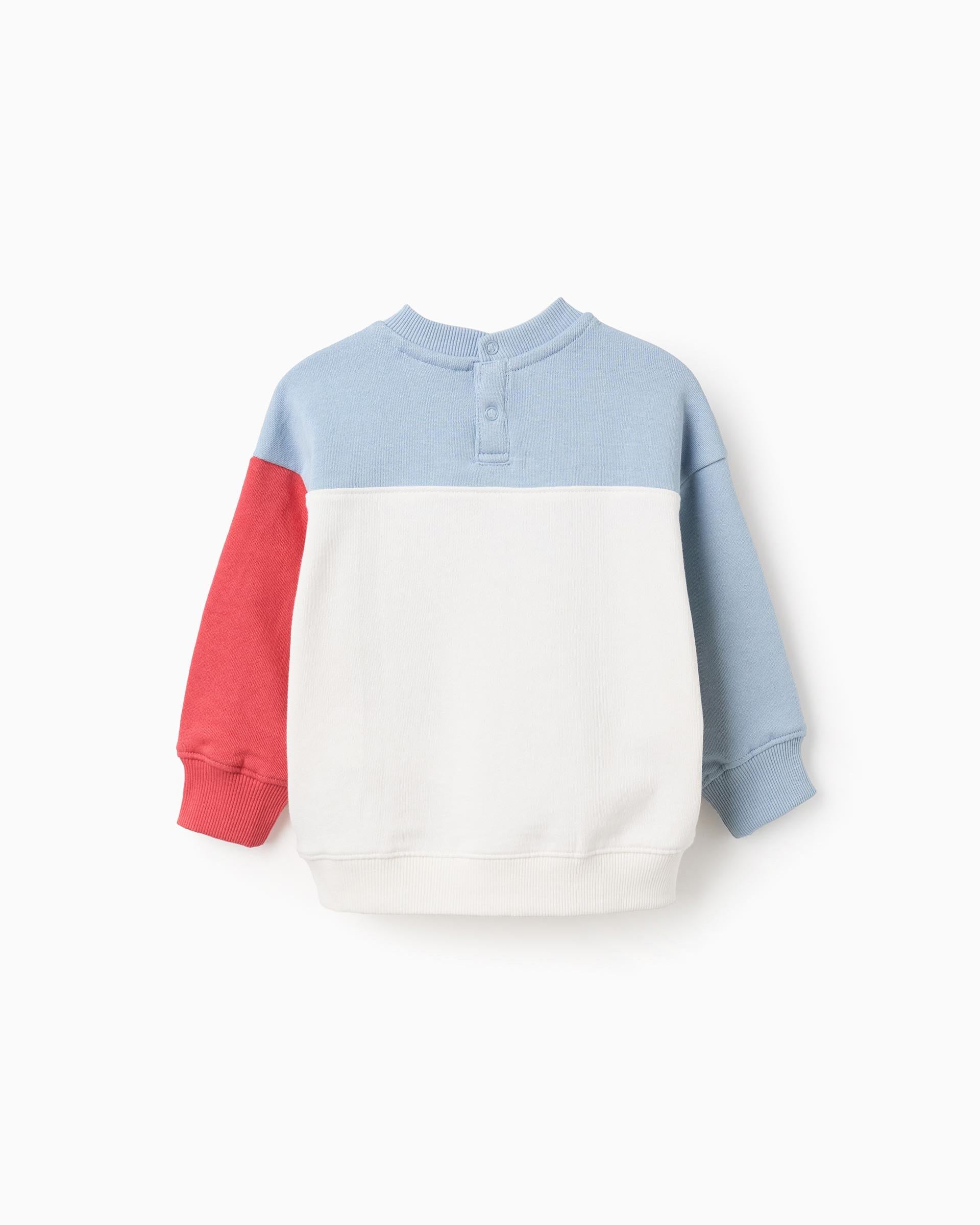 Saco Fleece Combinado Azul Claro Zippy diseño