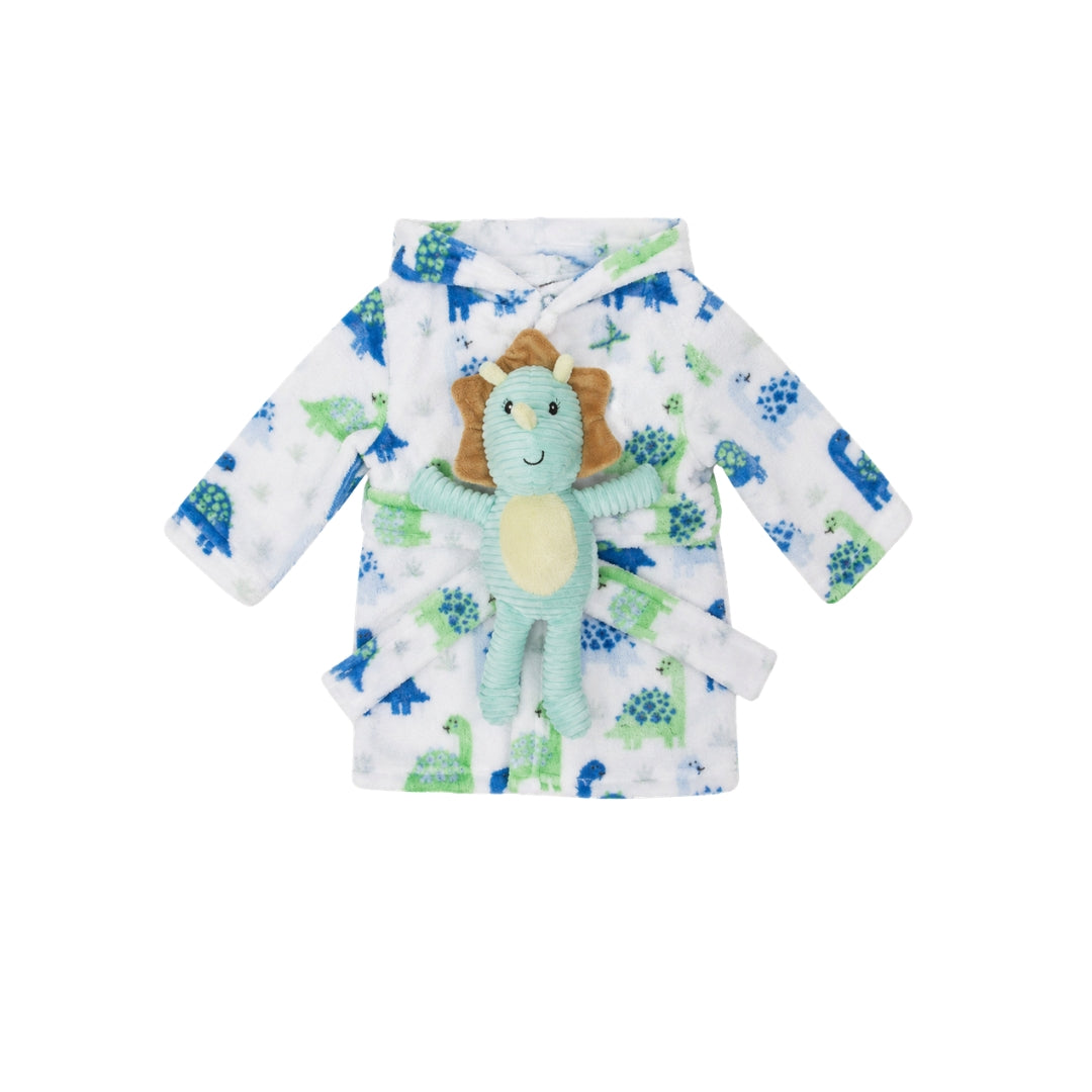 Salida de Baño Con Peluche azul
