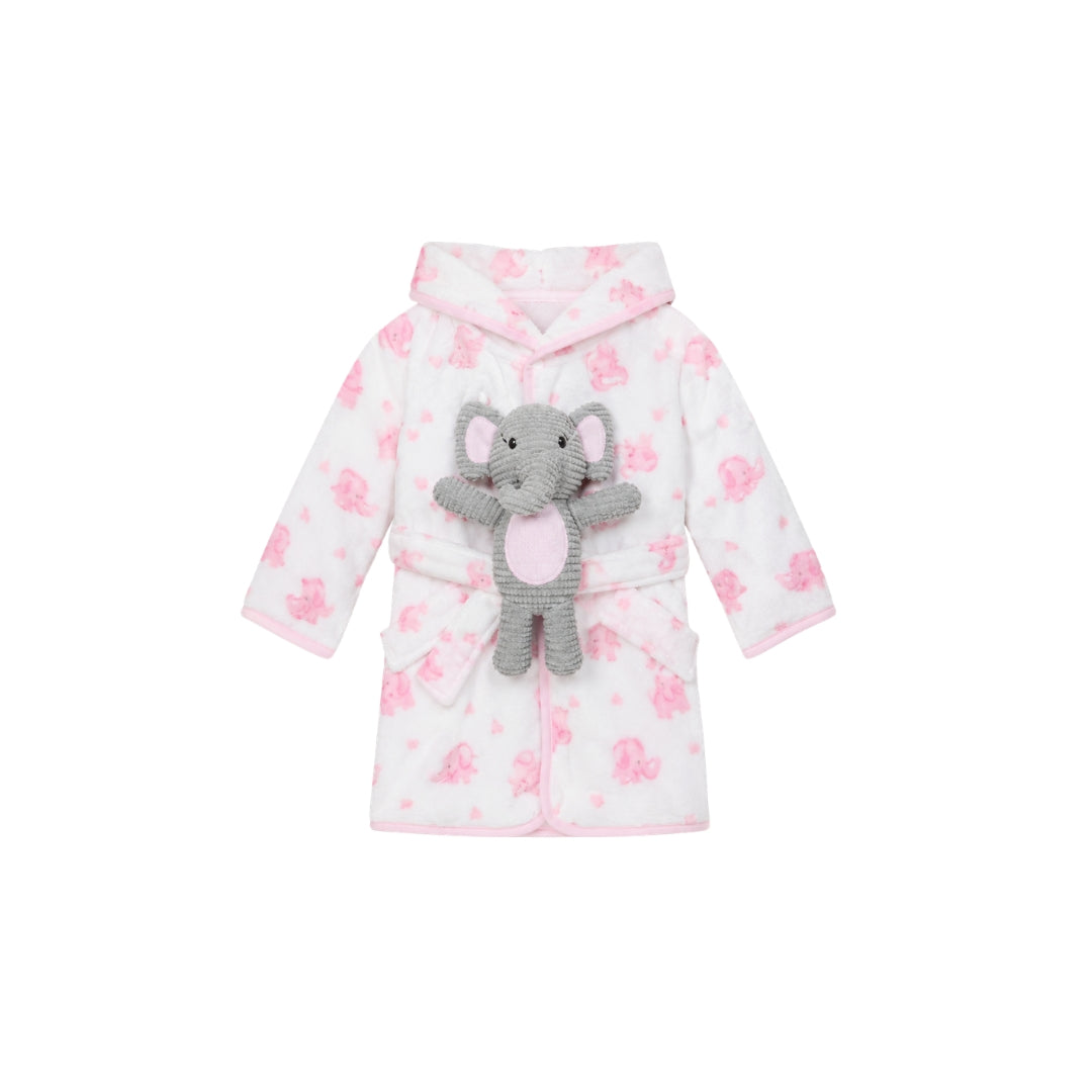 Salida de Baño Con Peluche rosa