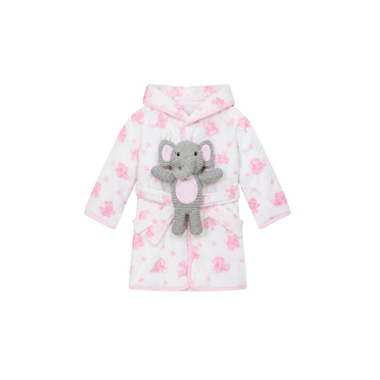 Salida de Baño Con Peluche rosa