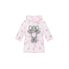 Salida de Baño Con Peluche rosa